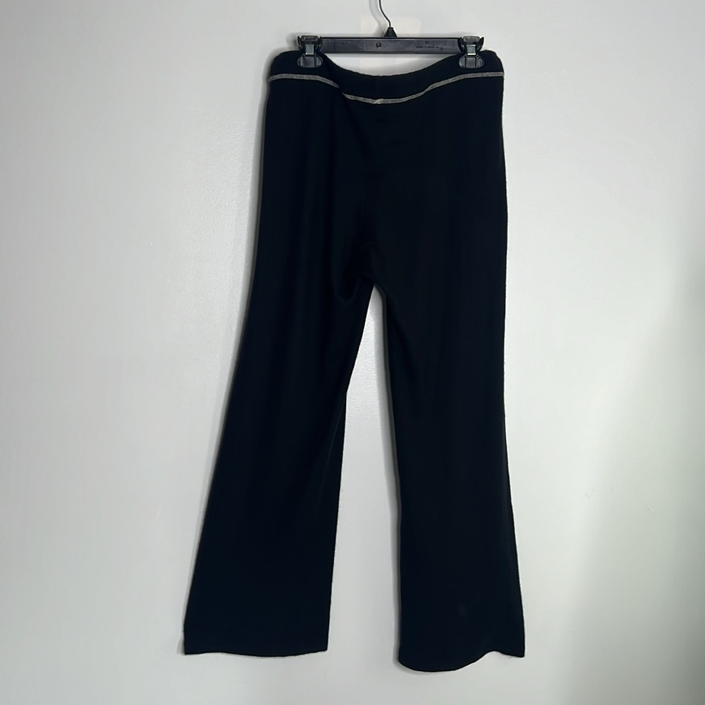 Shanghai tang black knot pants silk and cashmere size XL - Picture 3 of 7